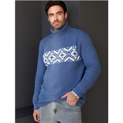 Свитер крупной фактурной вязки из мягкой пряжи из хлопка с акрилом