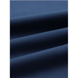 Простыня евро SL Home Percale 300ТС, 235×240 см, синяя, хлопок 100%