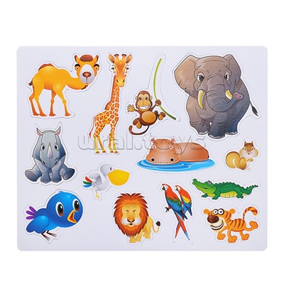 Доска для рисования "Изучай животных" в пакете