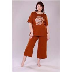 Пижама женская ТК-322 (Коричневый)