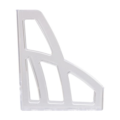 Лоток для бумаг вертикальный  75 мм Лидер прозрачный ЛТ130/ЛТВ-30454 Стамм