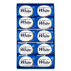 Мыло туалетное кусковое Цветочный аромат White KAO, Япония, 850 г (85 г х 10 шт)