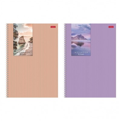 Тетрадь А4  96л клетка на спирали "Прикосновение к природе" перфорация на отрыв (087981) Хатбер