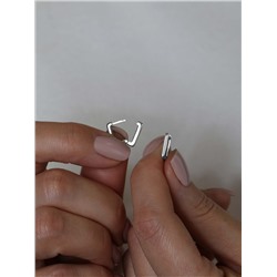 Серьги из серебра родированные 21072р