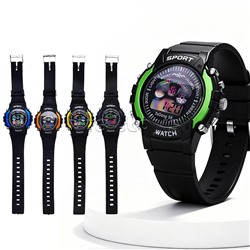 Часы игрушечные "Спорт" черные