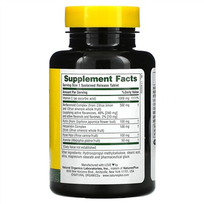 Nature's Plus, Super C Complex, 60 Tablets