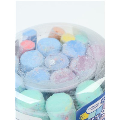 УЦЕНКА Мелки для рисования, 13 толстых, двухцветных мелков и 8 средних