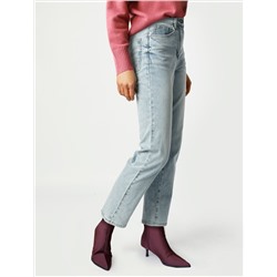 Прямые джинсы из эластичного денима