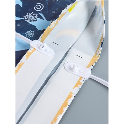 Пакет подарочный «Новогодняя доставка», полиэтиленовый с пластиковой ручкой, 37×35 см