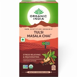 Organic India Tulsi Masala Chai 25 bags / Масала Чай со Священным Базиликом. (25 Чайные пакетики)