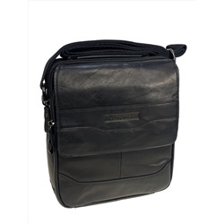 Сумка мужская из натуральной кожи, цвет черный