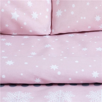 Постельное бельё 2-спальное «Этель» Snow, бязь