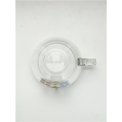 Кружка стеклянная новогодняя «Мишки в лесу», 500 мл