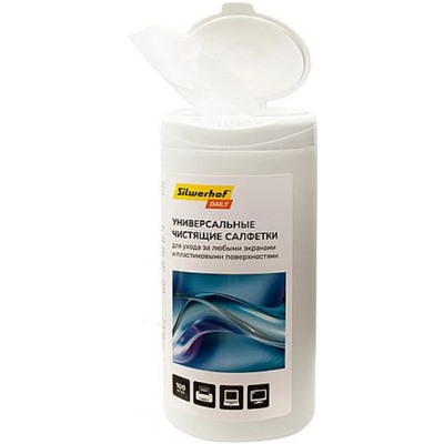 Универсальные салфетки влажные Daily 100 шт. в тубе 2061431 SILWERHOF