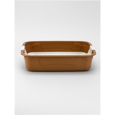 Туалет с сеткой, 44×33×11.5 см, бежевый/белый