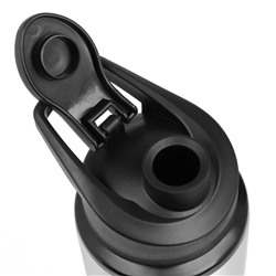 Бутылка для воды «Мастер К», 750 мл, 24×7.3 см, корпус из алюминия, серебристая