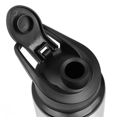 Бутылка для воды «Мастер К», 750 мл, 24×7.3 см, корпус из алюминия, серебристая