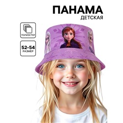 Панама детская для девочки, размер 52-54 Холодное сердце