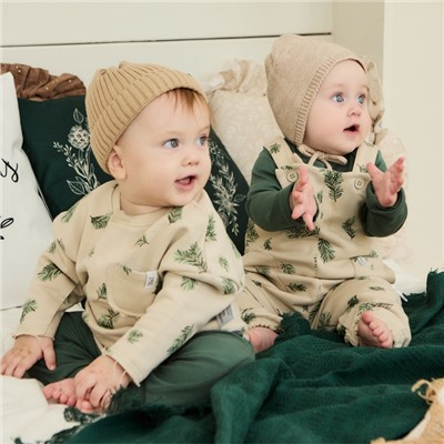 Костюм детский (боди, комбинезон) «Крошка Я. Еловые веточки», рост 68-74 см