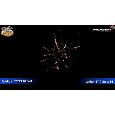Фейерверк M1042 Сладкий сон / Sweet dream (1" х 16)