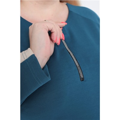 Платье трикотажное с молнией Белла