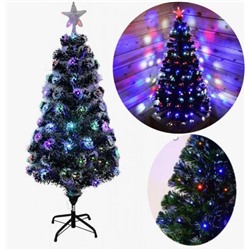 Елка новогодняя искусственная диодная с белыми кончиками