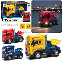 Машина "Трейлер" 1:24 (свет,звук) в коробке