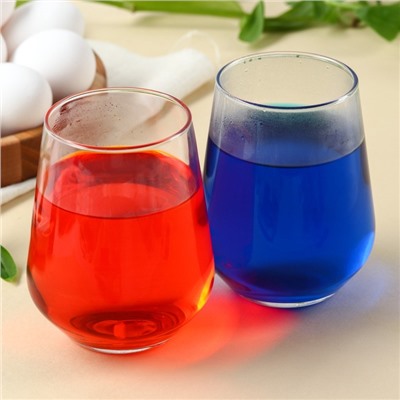 Набор для декора яиц на Пасху «Гжель», 2 красителя: красный, синий, наклейки