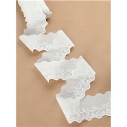 Кружево шитьё, 55 мм, 13±1 м, белое