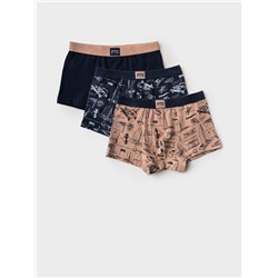 Трусы трикотажные для мальчиков - боксеры, 3 шт в комплекте