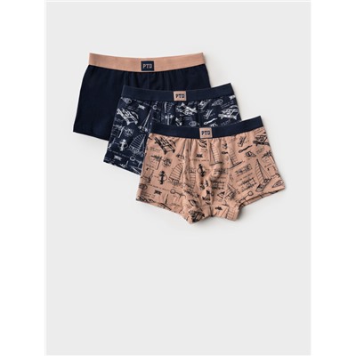 Трусы трикотажные для мальчиков - боксеры, 3 шт в комплекте
