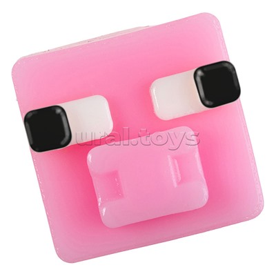 Игрушка-антистресс "Сквиши" Кубик розовый