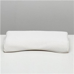 Подушка ортопедическая НТ-ПС-07 «Массажная», для взрослых, с эффектом памяти и выемкой под плечо, 55×36 см, валики 10/7 см