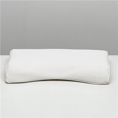 Подушка ортопедическая НТ-ПС-07 «Массажная», для взрослых, с эффектом памяти и выемкой под плечо, 55×36 см, валики 10/7 см