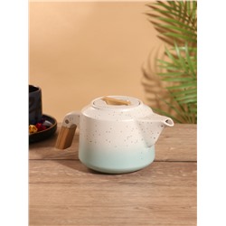 Набор для чаепития «Белые ночи», чайник, 2 кружки, керамика