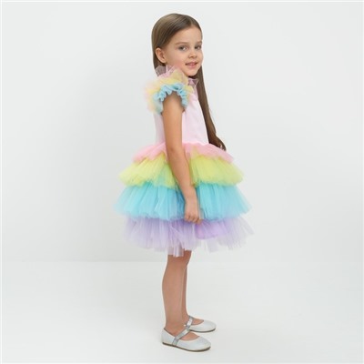 Платье нарядное для девочки KAFTAN «Радуга», рост 122-128 см