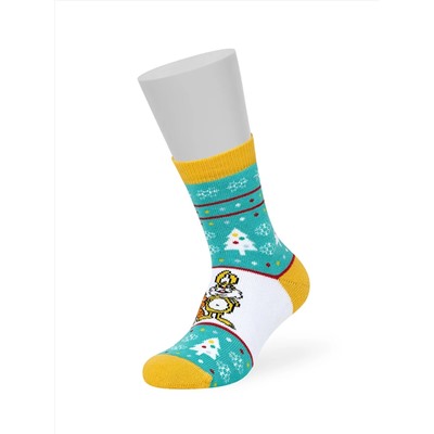 Omsa Носки OMSA kids   Calzino 21N63 плюш (Кот, Заяц, Собака)