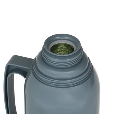 Термос 1.7 л, 14×34 см, со стеклянной колбой, сохраняет тепло 14 ч, серый