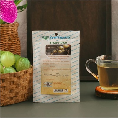 Фиточай от кашля антиоксидантный настой Эмблики, 20 пакетиков. Thanyaporn, Таиланд