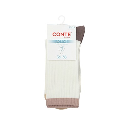 Удлиненные CONTE ACTIVE Удлиненные женские хлопковые носки