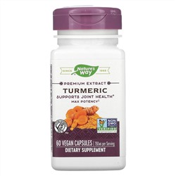 Nature's Way, Premium Extract, Turmeric, 750 mg, 60 Vegan Capsules