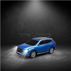 Машина Haval f7, р/у свет, 19 см, синий, коробка