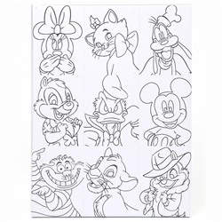 Картина по номерам с подрамником «Дисней», 30×40 см