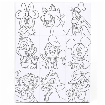 Картина по номерам с подрамником «Дисней», 30×40 см