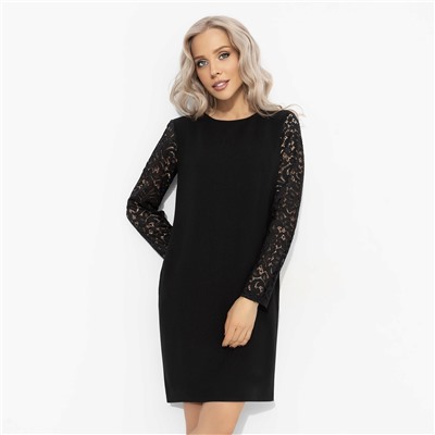 Платье комбинированное с кружевом, Позволительная роскошь (шик)