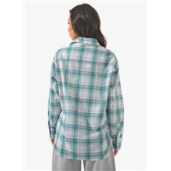 Женская рубашка оверсайз в клетку CRACPOT