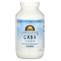 Source Naturals, ГАМК, порошок, 8 унций (226,8 г)