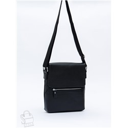 Сумка мужская кожаная 013H black Heanbag в Новосибирске