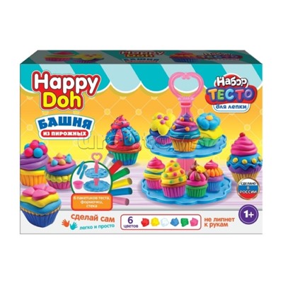 Набор для лепки с формочками "Этажерка с пирожными" 24 см