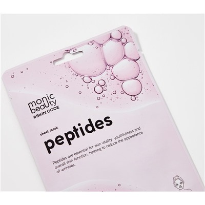 Маска для лица MONIC BEAUTY MB Skin Code Тканевая ПЕПТИДЫ 25мл